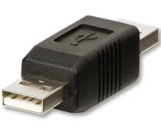 Lindy Adapteris - USB 2.0 Type A M/M 480Mbps Nikelio Danga PVC