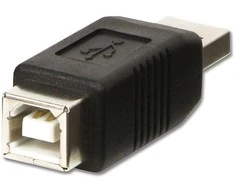 Lindy Adapteris - USB 2.0 M/F 480Mbps PVC Nikelis 45x15x16.5mm