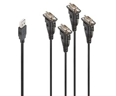 KABELIO KONVERTERIS USB Į SERIAL/4PORT 42675 LINDY
