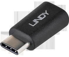 Lindy Adapteris - USB 2.0 Type C M/F 480Mbps 10 metų garantija