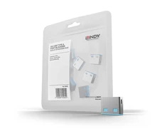 USB Priedas - LINDY USB A Prievado Blokatoriai, ABS, 12x10x5mm, Mėlyni, 10 vnt.