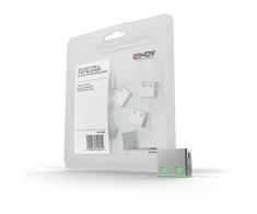 USB Priedas - LINDY USB Type A Prievadų Blokatoriai, 10 vnt., Žali