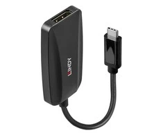 Adapteris - LINDY USB Type C į DisplayPort 8K60 Konverteris, Juodas