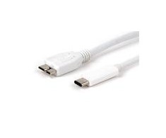 USB kabelis LMP USB-C - mikroUSB 1 m Balta (LMP -USBC-MUSB-W)