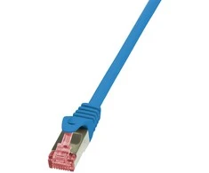LOGILINK CQ2016S LOGILINK – Patchcord Cat.6 S/FTP PIMF PrimeLine 0,25m mėlyna