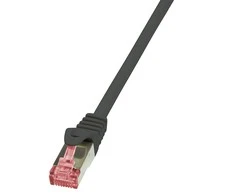 LOGILINK CQ2023S LOGILINK - Patchcord Cat.6 S/FTP PIMF PrimeLine 0,5m juoda