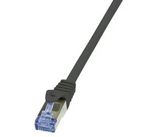 LogiLink kat.6a S/FTP 0.5m juoda