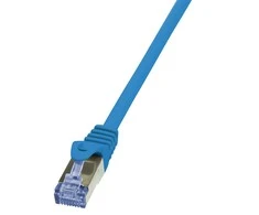 LOGILINK CQ3026S LOGILINK - Komutacinis kabelis Cat.6A 10G S/FTP PIMF PrimeLine mėlynas 0,50m