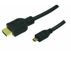 LogiLink CH0030 kabelis HDMI į microHDMI HDMI kištukas iki microHDMI kištukas 1 m juodas