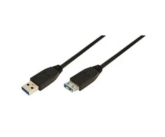 Logilink | 1m USB A - USB A 3.0 F/M | USB A | USB A