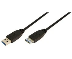 Logilink | 1m USB A - USB A 3.0 F/M | USB A | USB A