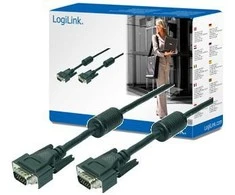 LOGILINK CV0018 LOGILINK - Kabelis VGA 2x Ferryt HQ, ilgis 20m