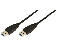 LOGILINK CU0039 LOGILINK - USB3.0 A tipo kabelis vyrelis į A tipo vyriškas, 2m, juodas