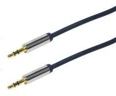 LOGILINK CA10050 LOGILINK - Garso kabelis 3.5 Stereo M/M, tiesus, 0.50 m, mėlynas