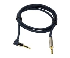 LOGILINK CA11050 LOGILINK - Garso kabelis 3.5 Stereo M/M 90 kampinis, 0.50 m, mėlynas