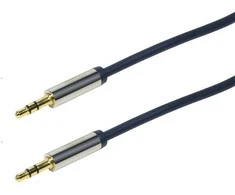 LOGILINK CA10100 LOGILINK - Garso kabelis 3.5 Stereo M/M, tiesus, 1.00 m, mėlynas