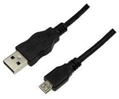 LOGILINK CU0059 LOGILINK - Kabelis USB2.0 tipo A male į micro B tipą, 3m, juodas