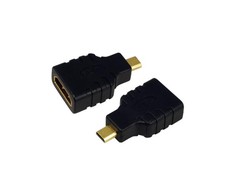 LogiLink AH0010 - HDMI D - HDMI A - Juodas