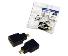LogiLink AH0010 - HDMI D - HDMI A - Juodas
