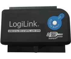 LOGILINK AU0028A LOGILINK – USB 3.0 į IDE ir SATA adapteris su OTB