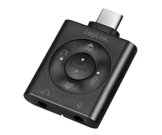 LogiLink USB-C / M iki 2x jack 3,5 mm 7.1 garso adapteris