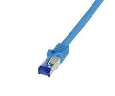 LogiLink Logilink Patchkabel Ultraflex, Cat.6A, S / FTP, Blau, 0,25 m