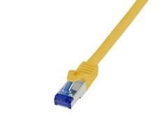 LogiLink Logilink Patchkabel Ultraflex, Cat.6A, S / FTP, gelb, 0,5 m
