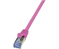LogiLink kat.6a 2.0m rožinis
