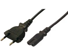 LogiLink Prisijungti | Maitinimo laidas | CP092 | Juodas Euro kištukas (CEE 7/16) | IEC 60320 C7 jungtis