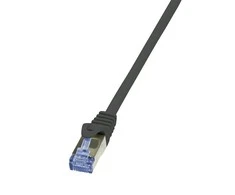 LOGILINK CQ4123S LOGILINK - Cat.6A Patch kabelis pagamintas iš Cat.7 neapdoroto kabelio, juodas, 30m