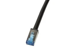 LOGILINK CQ7083S LOGILINK - Lauko kabelis CAT.6A S/FTP PVC+PE, juodas, 7,5m