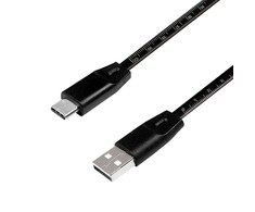 LOGILINK CU0157 LOGILINK - USB-A 2.0 kabelis USB-A kištukas iki USB-C kištukas, juodas, 1m