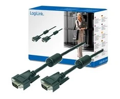LOGILINK CV0017 LOGILINK - VGA kabelis 2x Ferryt HQ, ilgas 15m
