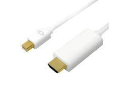 LOGILINK CV0122 LOGILINK - Mini DisplayPort prie HDMI, 4K, baltas, 1m