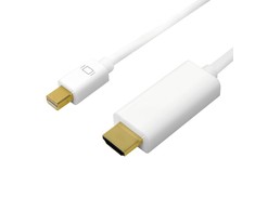 LOGILINK CV0125 LOGILINK - Mini DisplayPort prie HDMI, 4K, baltas, 5m