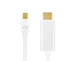 LOGILINK CV0125 LOGILINK - Mini DisplayPort prie HDMI, 4K, baltas, 5m