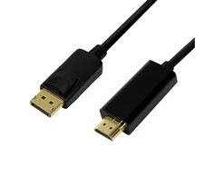 LOGILINK CV0128 LOGILINK - DisplayPort laidas, DP 1.2 iki HDMI 1.4, juodas, 3m