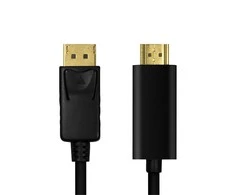 LOGILINK CV0129 LOGILINK - DisplayPort laidas, DP 1.2 iki HDMI 1.4, juodas, 5m