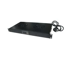 LogiLink Rack acc Logilink Ventiliatorius su termostatu juoda