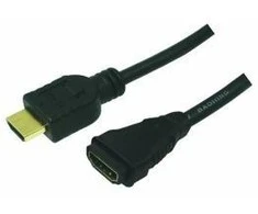 LOGILINK CH0056 LOGILINK - HDMI kabelis - HDMI 1.4 vyriškas / moteriškas, auksinė versija, ilgis 2 m