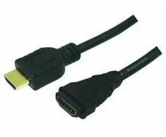 LOGILINK CH0056 LOGILINK - HDMI kabelis - HDMI 1.4 vyriškas / moteriškas, auksinė versija, ilgis 2 m