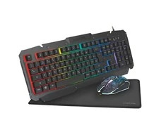 Logilink | Gaming-Set, klaviatūra, pelė ir pelės kilimėlis | ID0185 | Klaviatūra, Pelė and Pad Set | su laidu | su pele | DE