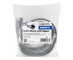 LOGILINK KAB0072 Kabelio mova su užtrauktuku Poliesteris Ø 30 mm pilkas 2m