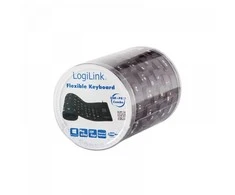 Logilink | Flexible waterproof Klaviatūra USB + PS/2 | ID0019A | Lanksti klaviatūra | su laidu | DE | Juodas