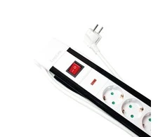 LogiLink 5 gniazd 3.0m juoda-balta