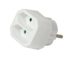 LogiLink Steckdosenadapter 2x Eurostecker m. Kindersicherung