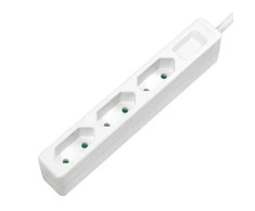 LogiLink 3 gniazda 1.5m balta