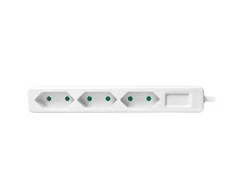 LogiLink 3 gniazda 1.5m balta