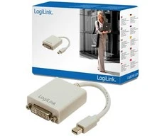 LogiLink 2direct 2 tiesioginės 6 beca jungtys, 0,1 m, Mini DisplayPort, DVI, kištukas, lizdas, tiesus