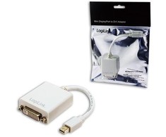 LogiLink 2direct 2 tiesioginės 6 beca jungtys, 0,1 m, Mini DisplayPort, DVI, kištukas, lizdas, tiesus